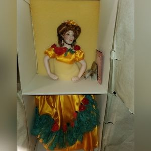 Gone With The Wind  BELLE WATLING Franklin Mint Porcelain Doll